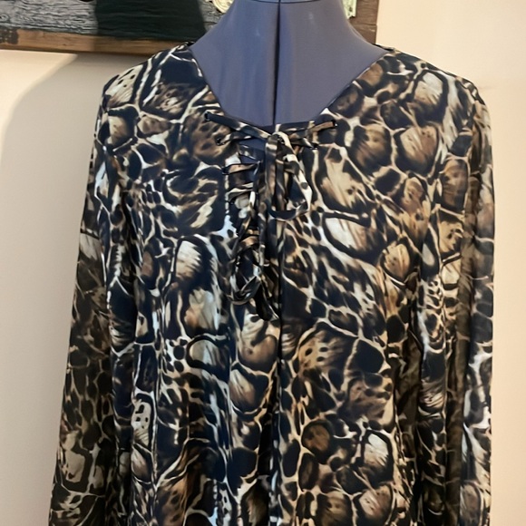 Victoria’s Secret Sheer Animal Print Swimsuit Coverup Blouse Size Small - Picture 4 of 15